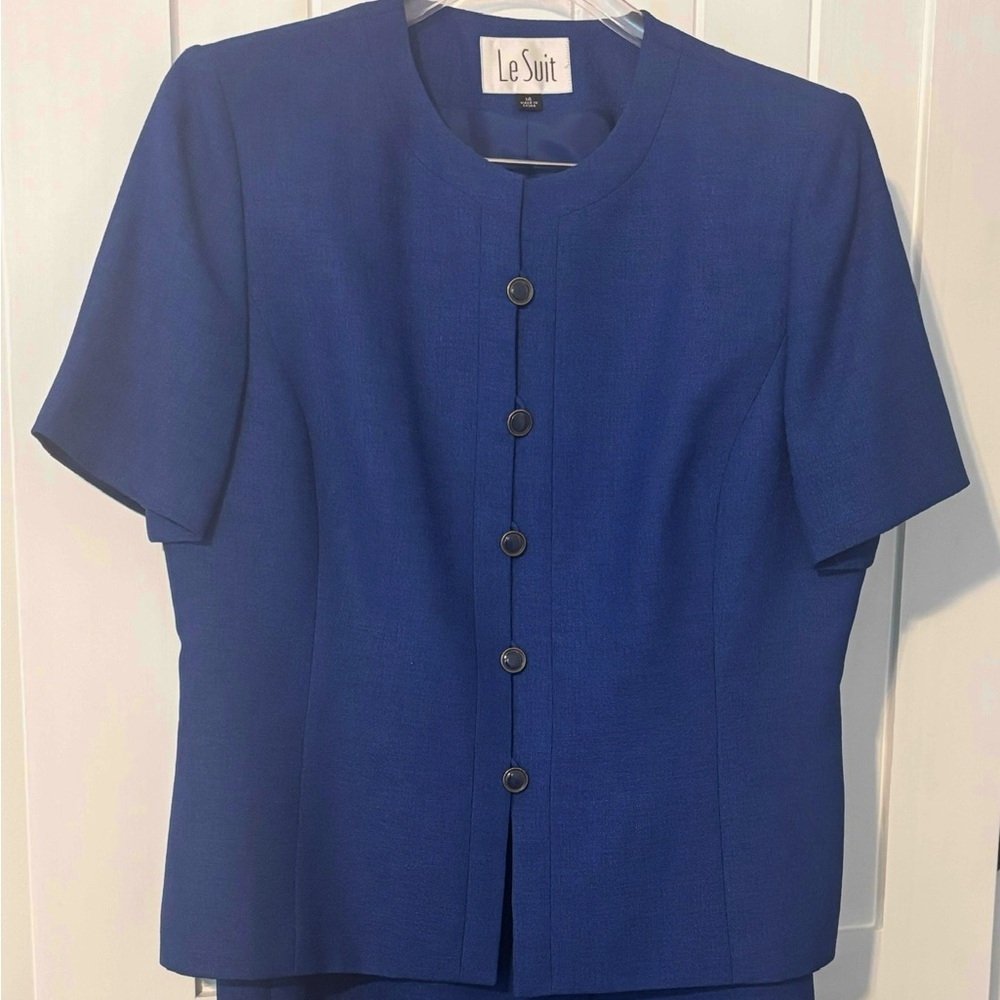 Le Suit Women's Blue Dress Suit